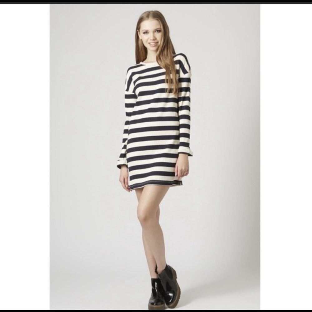 CLOSING- SEND OFFER Topshop Striped sweater dress